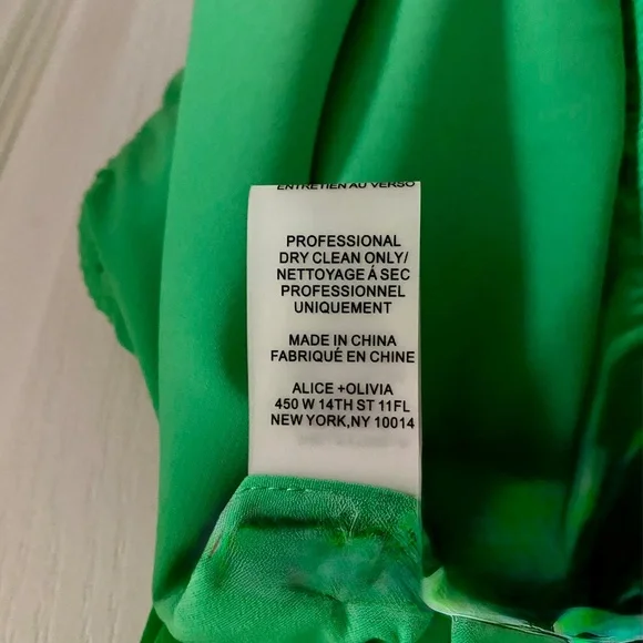 NWT ALICE + OLIVIA Silk Tank Bubble Hem - Picture 8 of 9